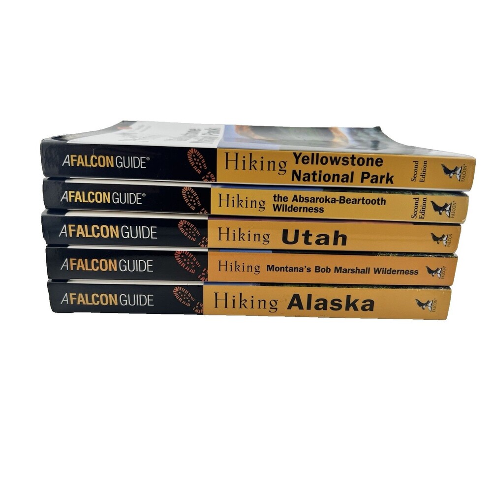 A Falcon Guide Montana Utah Alaska Yellowstone Beartooth Hiking Guides 5 Books